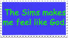 Sims stamp